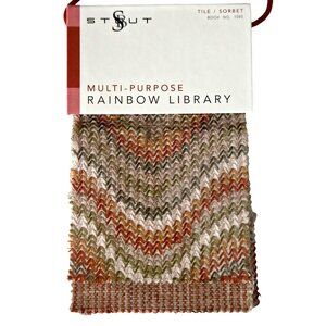 Retired Stout Rainbow Library Sorbet Fabric Sample Book 1585 Designer Textile